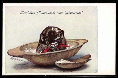 Künstler mechli grosmann - künstler-ak,